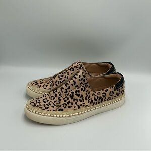 Womens Boutique by Corkys Leopard Print Slip on Leather Shoes Size 9